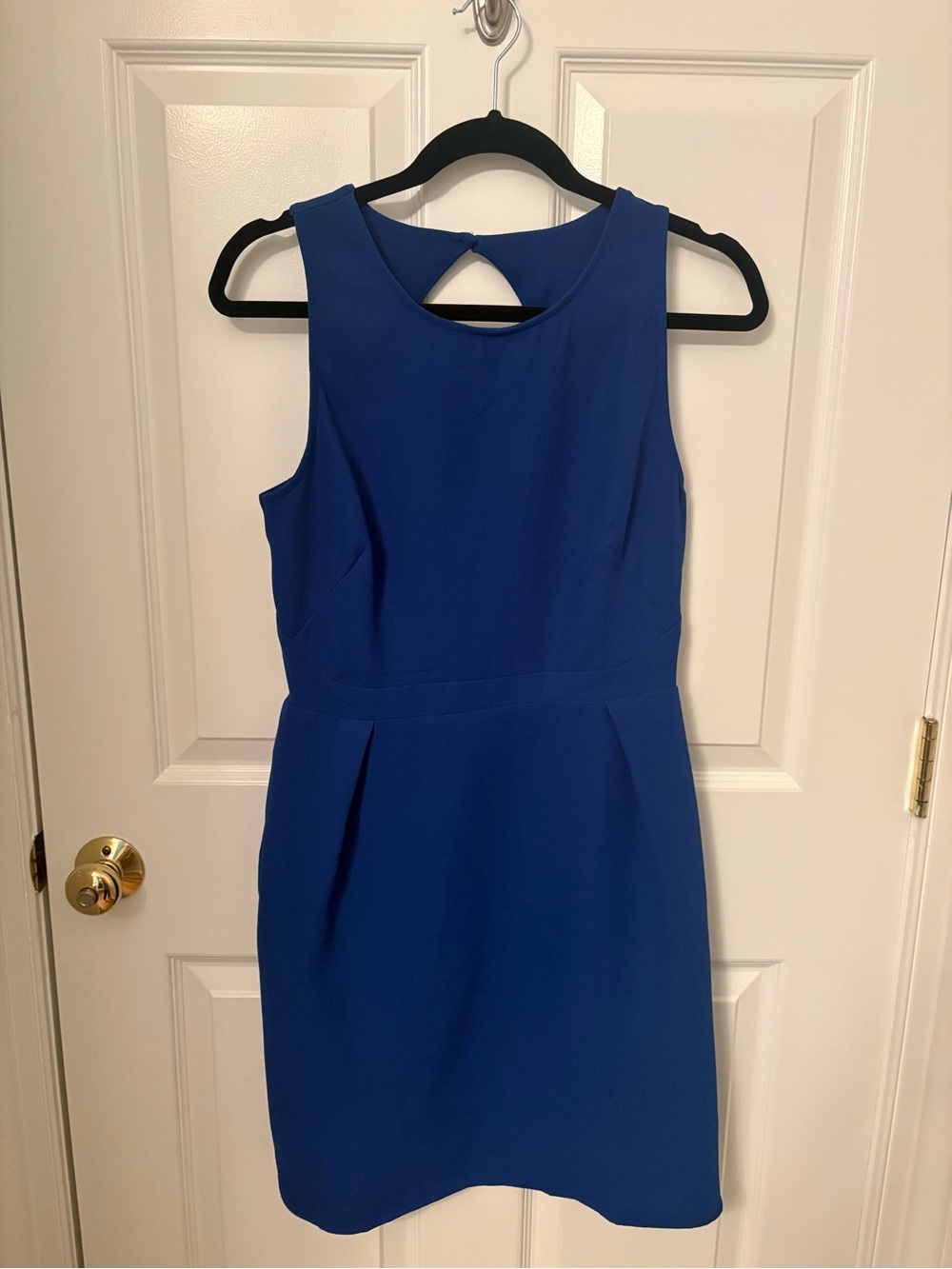 19 Cooper Blue Sleeveless Sheath Dress - Classic Work & Event Style